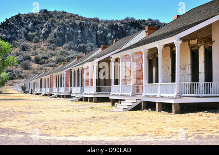 Fort Davis ist eine restaurierte Grenzposten stammt aus der Indianerkriege in Texas, USA Stockfoto