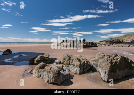 St Cyrus Strand, Aberdeenshire, Schottland Stockfoto