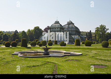 Wiener Palmenhaus im Schlosspark Schönbrunn Stockfoto