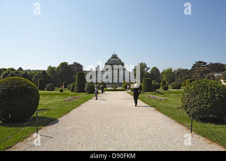 Wiener Palmenhaus im Schlosspark Schönbrunn Stockfoto