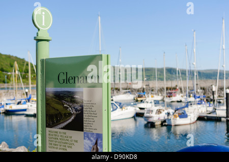 Glenarm Hafen Stockfoto