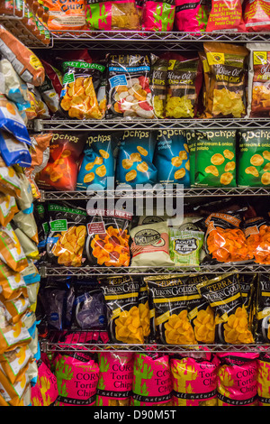 Eine Anzeige der leckere Snacks sind auf Mittwoch, 5. Juni 2013 in einem Supermarkt in New York gesehen. (© Richard B. Levine) Stockfoto