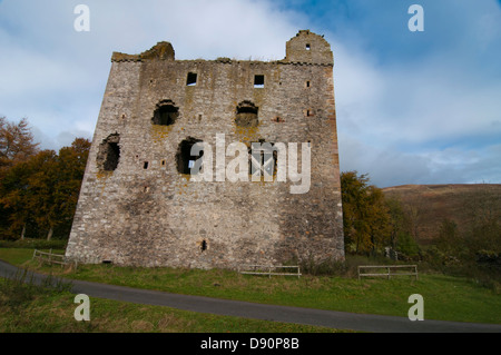 Newark Tower in der Nähe von Selkirk Stockfoto