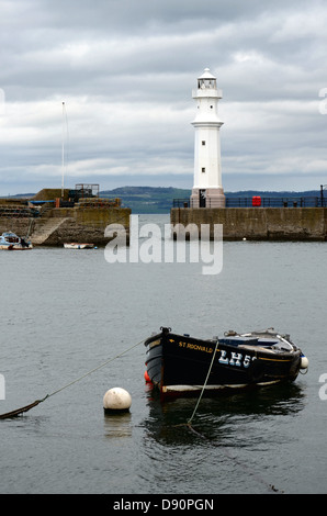 Newhaven Harbour am Firth of Forth, Edinburgh, Schottland. Stockfoto