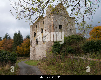 Newark Tower in der Nähe von Selkirk Stockfoto