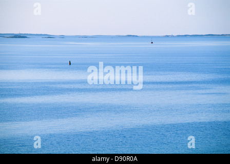 Meer, klarer Himmel Stockfoto