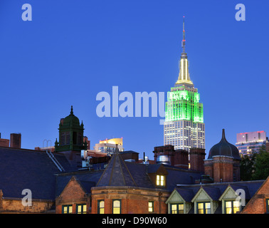 Landmark Wolkenkratzer in New York City. Stockfoto