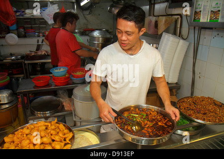 Singapur, Jalan Besar, Lavendel Food Center, Zentrum, Gericht, Restaurant Restaurants Essen Essen Essen Essen Essen gehen Café Cafés Bistro, ethnische, asiatische Asiaten Ethnische imm Stockfoto