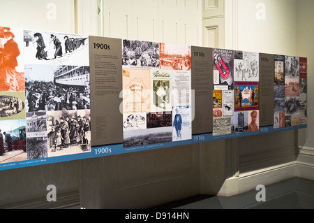 dh Melbourne Immigration Museum MELBOURNE AUSTRALIA Museum Schautafeln Stockfoto