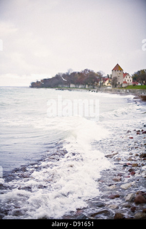 Blick auf das Meer, Gotland, Schweden. Stockfoto