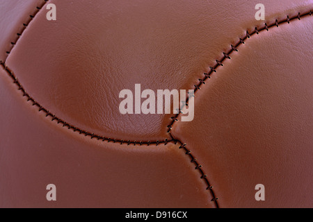 Detail der Vintage Fußball-ball Stockfoto