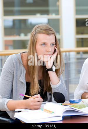 Lächelnde Studentin Stockfoto