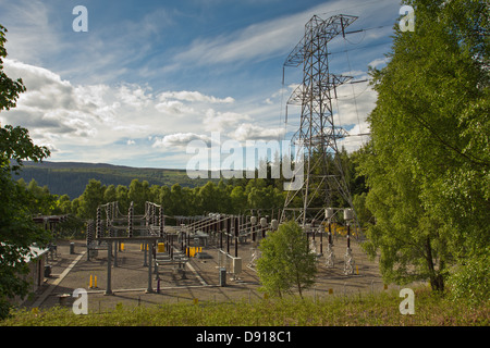 STROM-SUB-STATION Stockfoto