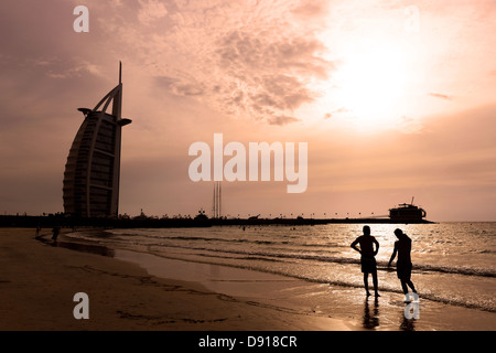 Luxushotel Burj Al Arab, Dubai, Vereinigte Arabische Emirate Stockfoto