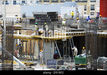 Dubai, Bauindustrie, Bau Arbeiten durchgeführt, in der Stadt von Dubai, Vereinigte Arabische Emirate