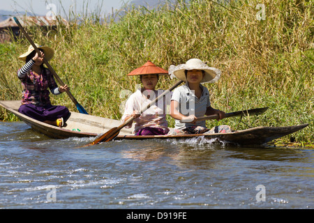 Täglichen Transport am Inle See, Myanmar 5 Stockfoto