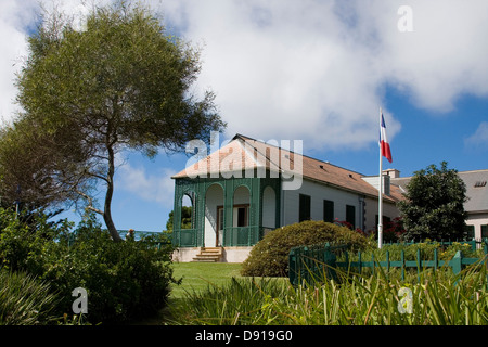 Longwood House, die Residenz von Napoleon während seines Exils nach St. Helena war. Stockfoto