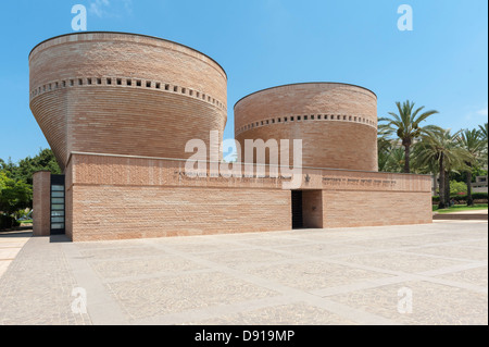 Jüdische Bethaus in Tel Aviv/Ramat Aviv University entworfen vom Schweizer Architekten Mario Botta Stockfoto