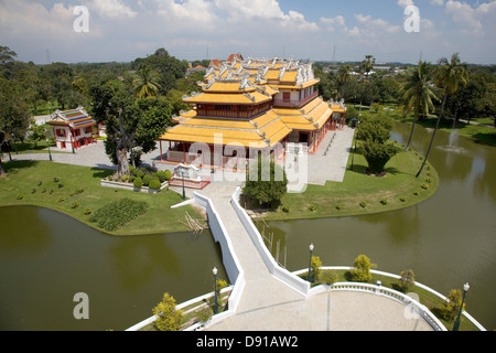 Wehart Chamrunt oder himmlischen Licht am Bang Pa-In Palast, die auch wissen wie der Sommerpalast, Provinz Ayutthaya, Thailand Stockfoto