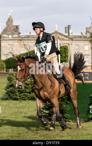 Richard Long auf Salitan - Houghton International Horse Trials 2013 Stockfoto