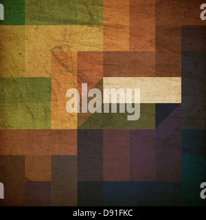 Retro-bunte Rechtecke Hintergrund Stockfoto