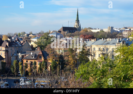 Panoramablick von Czernowitz, Ukraine - Okt 2012 Stockfoto