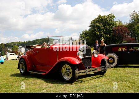 Boness auf Windermere, UK 8. Juni 'Hot Rod & Hills' Autos Tour Lake District in Bowness auf Windermere Kredit: Shoosmith Sammlung/Alamy Live News Stockfoto