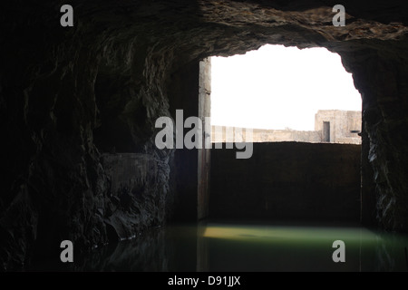 Siwei Tunnel, Kinmen Nationalpark, Lieyu, Kinmen County, Taiwan Stockfoto