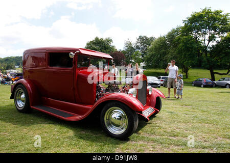 Boness auf Windermere, UK 8. Juni 'Hot Rod & Hills' Autos Tour Lake District in Bowness auf Windermere Kredit: Shoosmith Sammlung/Alamy Live News Stockfoto