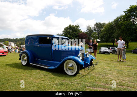 Boness auf Windermere, UK 8. Juni 'Hot Rod & Hills' Autos Tour Lake District in Bowness auf Windermere Kredit: Shoosmith Sammlung/Alamy Live News Stockfoto