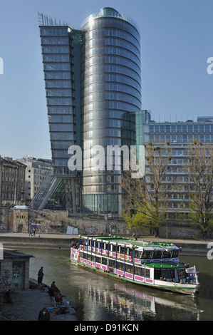 Donaukanal-Vienna Stockfoto