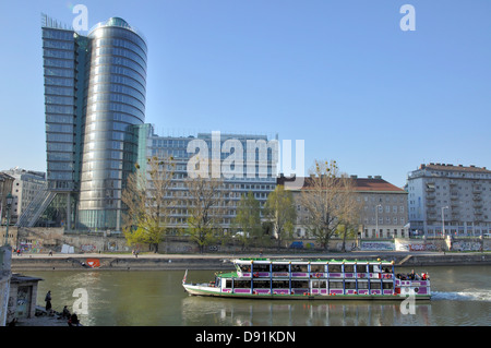 Donaukanal-Vienna Stockfoto