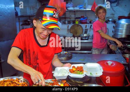 Singapur, Jalan Besar, Lavendel Food Center, Center, Gericht, Verkäufer Verkäufer Verkäufer, Stände Stand Händler Händler Markt Markt Markt Markt, Asiaten Stockfoto