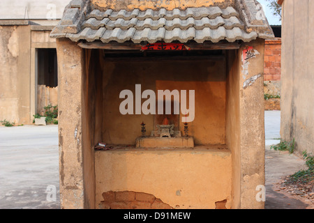 Eine kleine uralten Tempel. Kinmen County, Taiwan Stockfoto