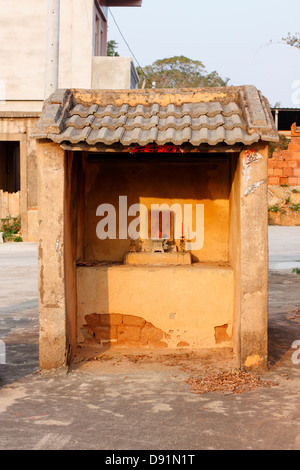 Eine kleine uralten Tempel. Kinmen County, Taiwan Stockfoto