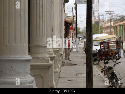 Eine Straße in Ciego de Avila, Kuba Stockfoto