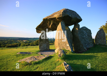 Rhonddatal Ifan Burial Chamber Preseli hills Pembrokeshire Wales Stockfoto