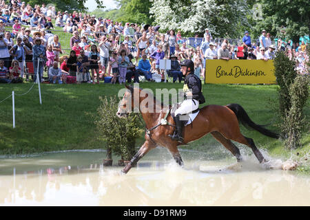 Leeds Braham UK. 8. Juni 2013. Massen auf während der Langlauf-Veranstaltung bei den 40. Braham Horse Trials ansehen. Bildnachweis: S D Schofield/Alamy Live-Nachrichten Stockfoto