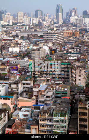 Bangkok Thailand, Thai, Samphanthawong, Chinatown, Luftaufnahme von oben, Aussicht, Gebäude, Stadt, Skyline der Stadt, Thai130209109 Stockfoto
