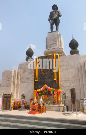 Bangkok Thailand, Thai, Silom, Lumphini Park, Lumpini, Lumpinee, Königliches Denkmal, König Rama VI, Thai130212009 Stockfoto