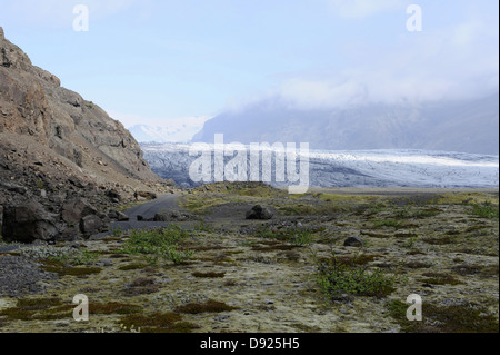 Vatnajökull, Skaftafell-Nationalpark, Island, Mai / Juni 2010 Stockfoto