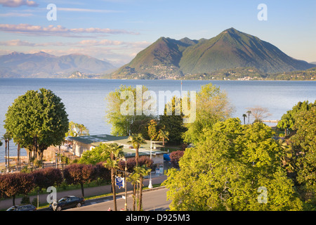 Lago Lago Maggiore von Stresa, Italien zu sehen Stockfoto