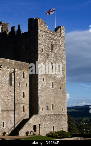 Die von Bolton Castle am frühen Abend Wensleydale Yorkshire Dales National Park Yorkshire England Halten Stockfoto