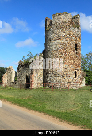 Appleton, Norfolk, zerstörten Turm Norman Rundkirche, Englisch mittelalterliche Kirchen Stockfoto