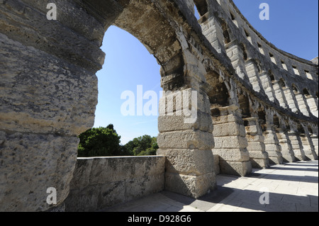 Kolosseum Pula Istrien Kroatien Europa Stockfoto