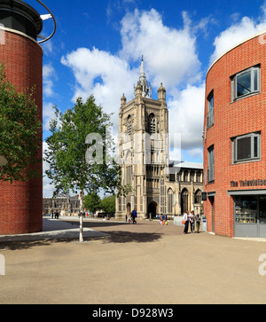 Norwich, St. Peter Mancroft Kirche, Millennium Plain, Norfolk, England, UK, Englisch Zentrum Stadtkirchen Stockfoto