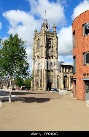 Norwich, St. Peter Mancroft Kirche, Millennium Plain, Norfolk, England, UK, Englisch Kirchen Stockfoto