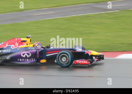 Formel 1-Team Red Bull und Rennen Fahrer, Vettel Stockfoto