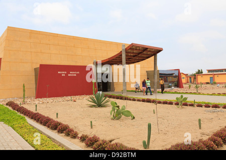 Museo Huacas de Moche und Huacas del Sol De La Luna, Trujillo, Peru Stockfoto