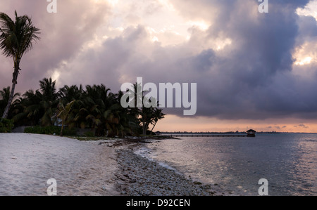 Sunrise - Seven Mile Beach, Grand Cayman Stockfoto